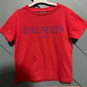 Balmain Kids
logo-print cotton T-shirt
